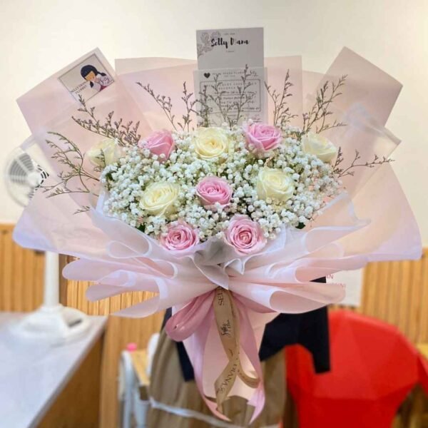 10 Classic Roses with Extra Snow (M to L) - Image 2