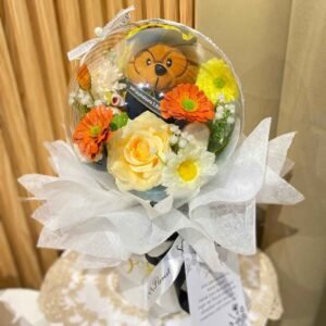 Balon Akrilik Bloombox + Boneka Toga S (Balon D20)