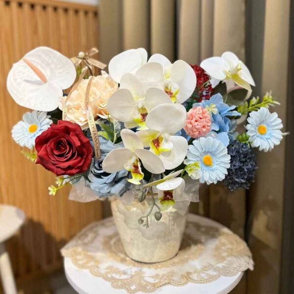 Anthurium Diana Mix artificial Vase (M) - Image 4