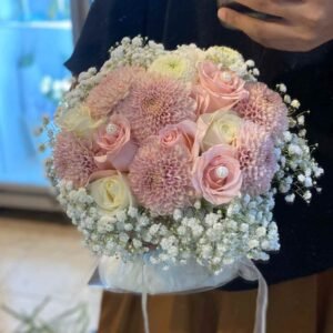 RosGom Mix Baby Breath Wedding Bouquet