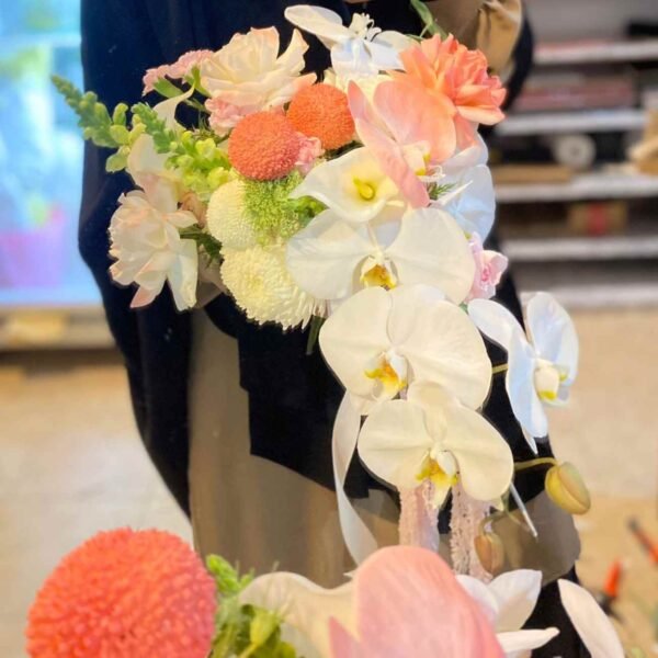 Diana Mix Fresh With Orchid Wedding Bouquet