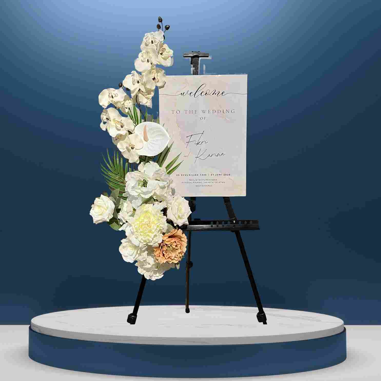 Standing Papan Bunga Akrilik